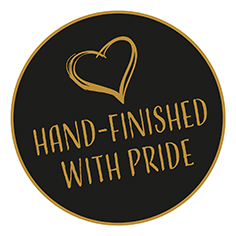 PIG sized Hand finished with pride logo gold