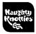 Naughty Knottie logo black Pig Version