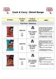 Cash & Carry / Retail Range Table - Sept 2023