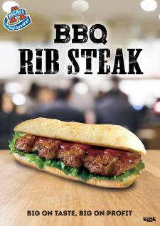 Big Al's BBQ Rib Steak Leaflet